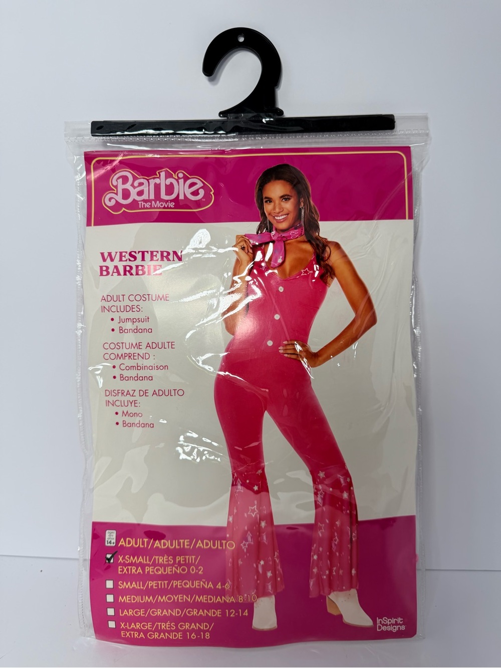 InSpirit Barbie The Movie Western Barbie Costume XS Pink without Bandana